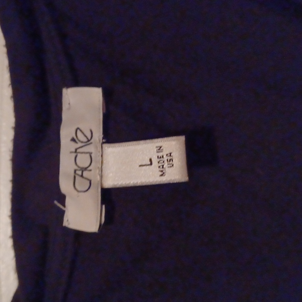 Cache Blue Asymmetrical Wrap Cocktail Dress - image 4